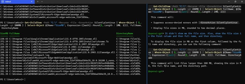 Искусственный интеллект поможет работать в командной строке Windows: как выглядит