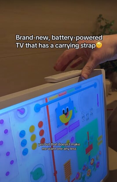 На CES 2025 показали телевизор LG StanbyME 2: у него встроенная батарея и ремни для переноски