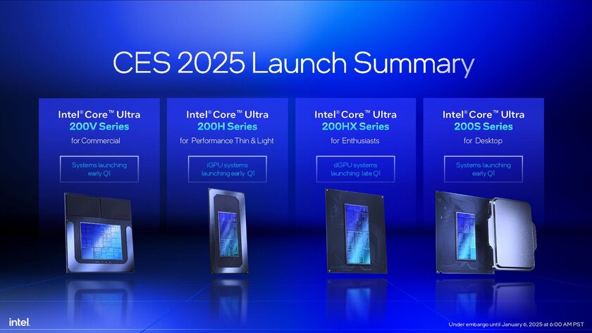 Intel представила процессоры Core Ultra 200HX и 200H для игровых ноутбуков