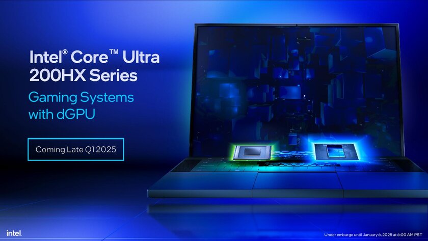 Intel представила процессоры Core Ultra 200HX и 200H для игровых ноутбуков