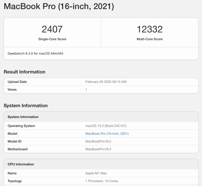 Когда выбираешь лучшее. Сравнение Apple MacBook Pro M1 Max и M4 Max в играх и программах — Железо и производительность. 3