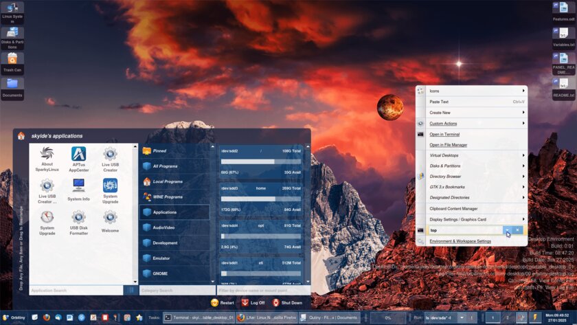 Необычное окружение Orbitiny для любителей Qt