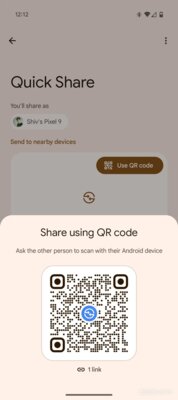 Google будет отдавать предпочтение QR-коду при обмене данными через Quick Share