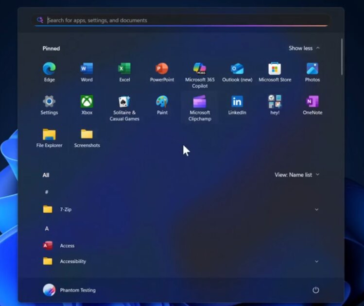 Microsoft готовит новое меню «Пуск» в Windows 11: более удобное и без раздела «Рекомендуемое»