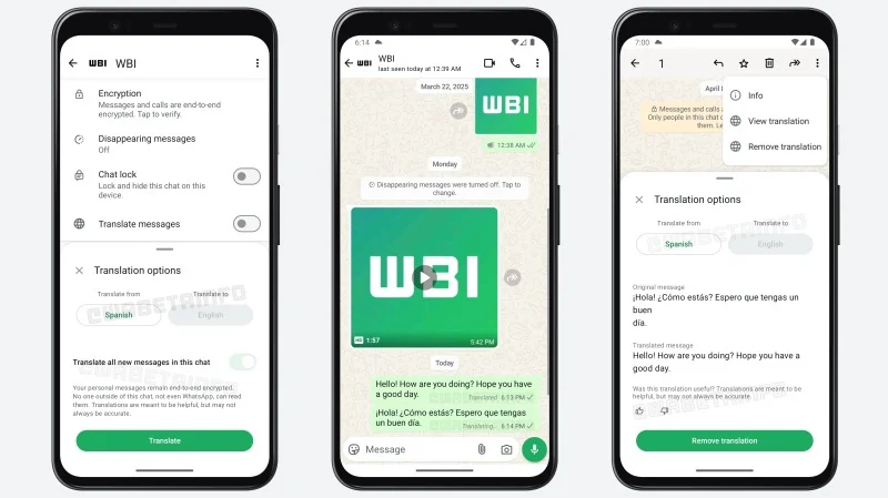 В WhatsApp* тестируют функцию перевода: поддерживается и русский язык