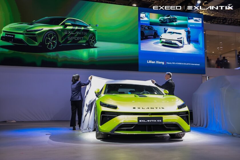 Exeed представила модифицированную версию Exlantix ES: со спойлером и разгоном до сотни за 3,7 сек