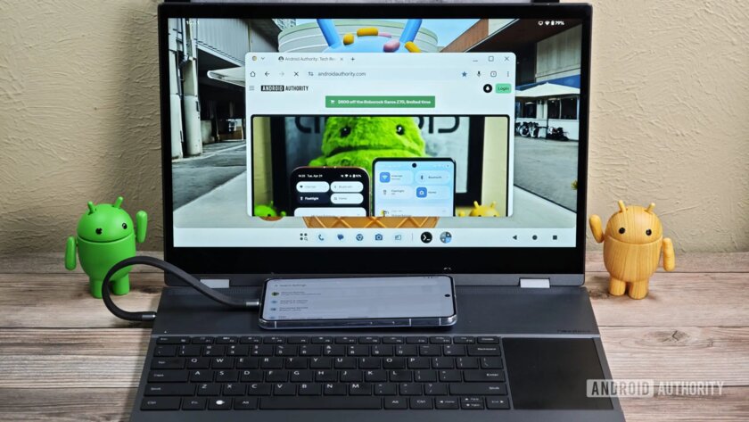 Google создаёт аналог Samsung DeX — первый взгляд на новый режим рабочего стола Android