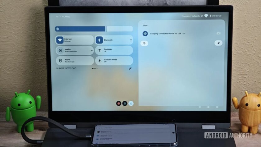 Google создаёт аналог Samsung DeX — первый взгляд на новый режим рабочего стола Android