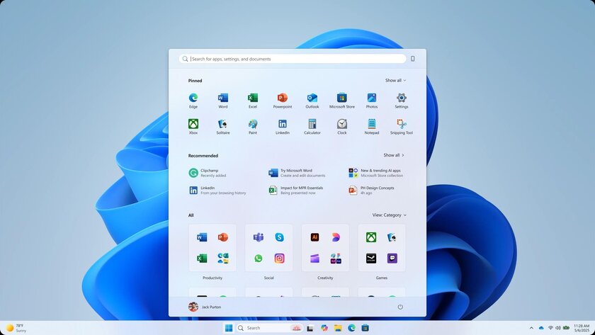 Было из чего выбрать: Microsoft показала, каким могло быть меню «Пуск» в Windows 11