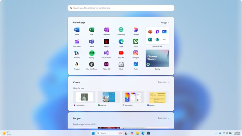 Было из чего выбрать: Microsoft показала, каким могло быть меню «Пуск» в Windows 11