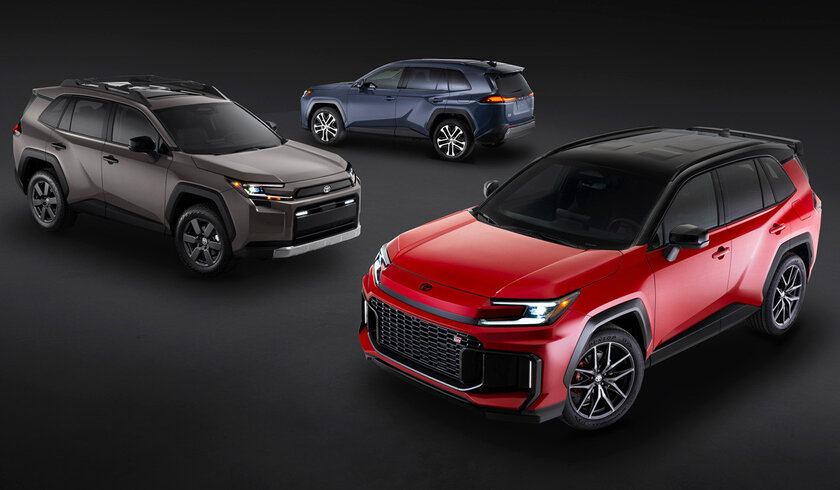 Гибрид с обновлённым интерьером: представлен кроссовер Toyota RAV4 шестого поколения