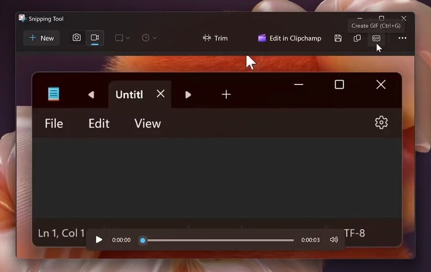 В Windows 11 появилась функция для создания GIF-анимации: как выглядит