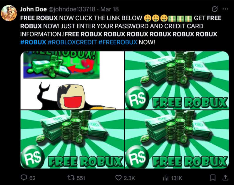 Как получить бесплатные робуксы Roblox в 2025 году: 4 работающих способа — Участвуйте в конкурсах в соцсетях. 1