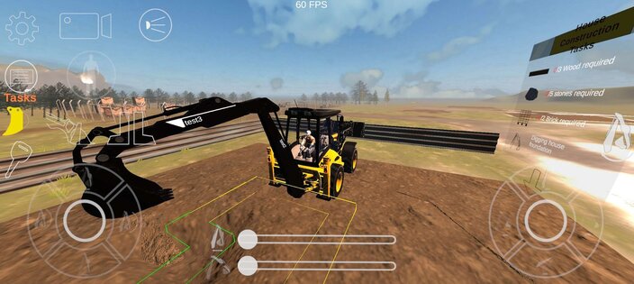 Excavator: Backhoe Construction 0.15. Скриншот 3