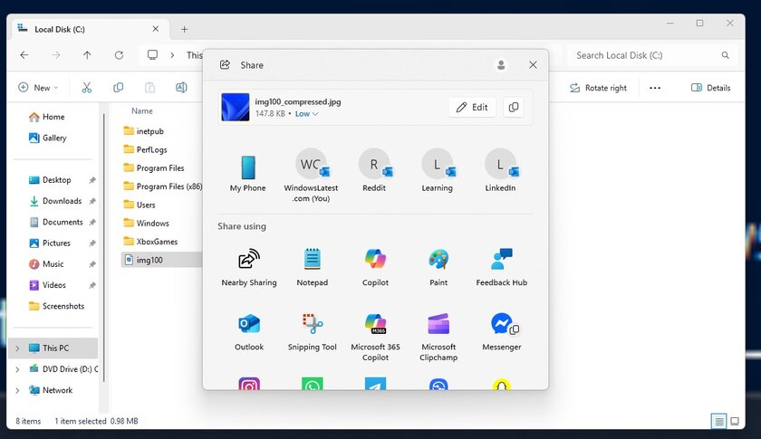 В Windows 11 появилась весьма полезная функция для работы с изображениями
