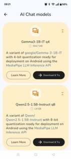 Google AI Edge Gallery 1.4. Скриншот 2