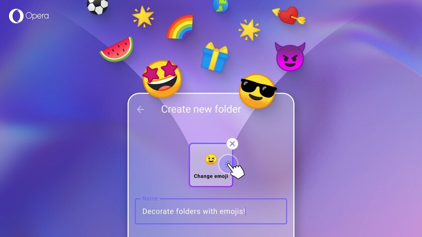 Улучшенный ИИ и папки с эмодзи: на Android вышла Opera 90