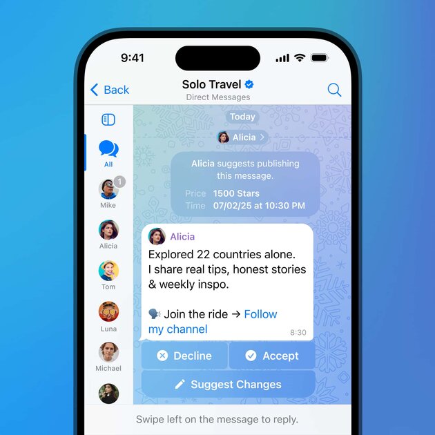 Списки задач и платная предложка: Telegram получил важный апдейт