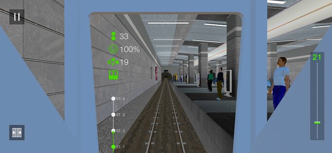 Subway Train Sim — City Metro 4.1.0. Скриншот 2