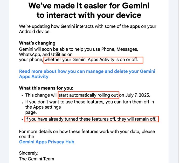 Gemini получит доступ к стороннему софту на Android-смартфоне: даже если пользователь это отключил