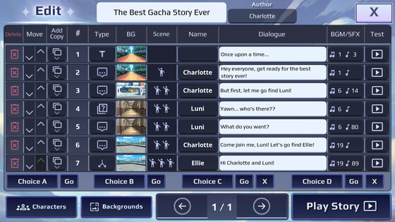Gacha Story — VN Creator 1.0.5. Скриншот 20