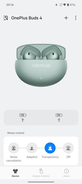 Шумодав в этих наушниках — это просто зверь. Обзор OnePlus Buds 4 и сравнение с предшественниками — Программное обеспечение и функции. 2