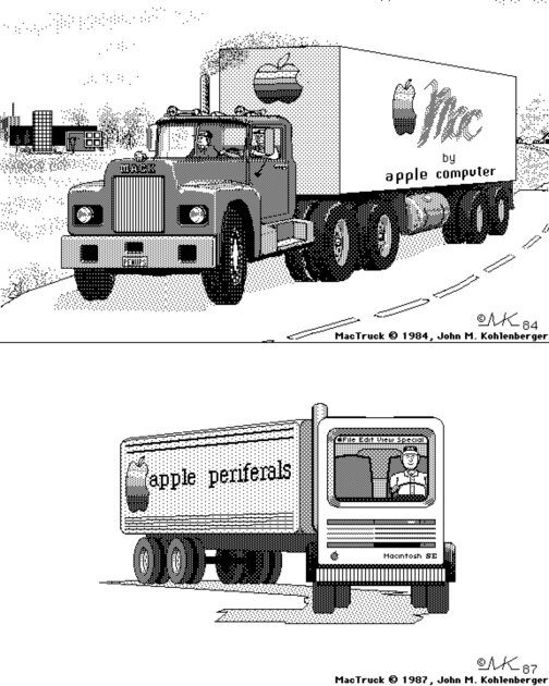 Сделанные в MacPaint арты даже спустя 40 лет смотрятся восхитительно