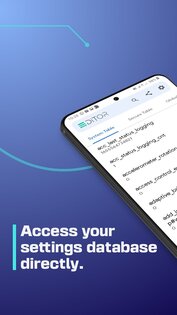 Settings Database Editor 1.3.3. Скриншот 1