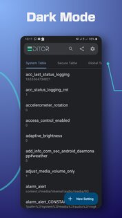 Settings Database Editor 1.3.3. Скриншот 7