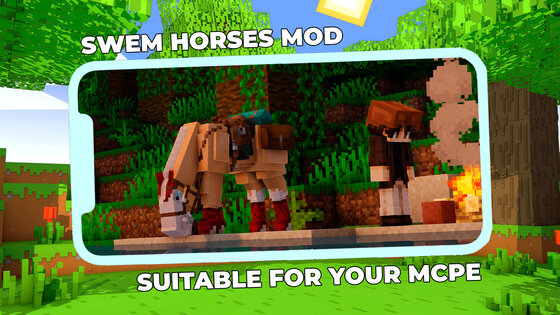 SWEM Realistic Horses Mod MCPE 6.1. Скриншот 12