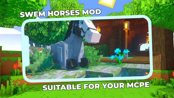 SWEM Realistic Horses Mod MCPE 6.1. Скриншот 14