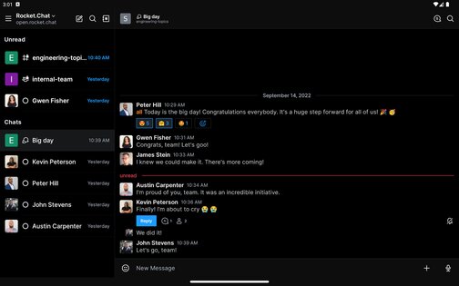 Rocket.Chat 4.65.0. Скриншот 12