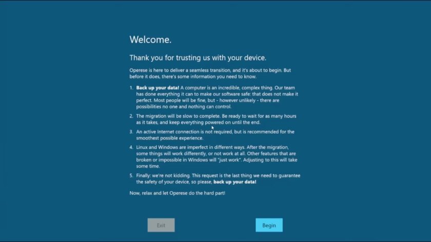 Эта утилита поможет перейти на Linux, она перенесёт данные и настройки с Windows 10