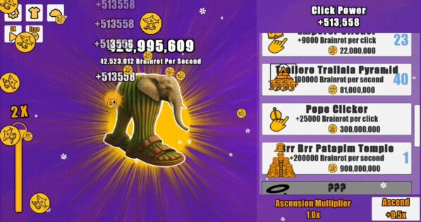 Italian Brainrot Clicker 0.3.11. Скриншот 12