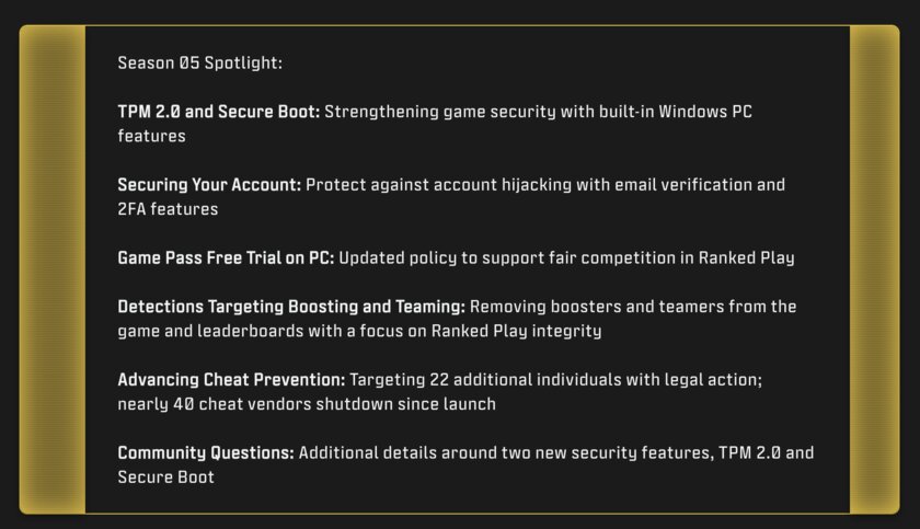 Новая Call of Duty и Battlefield 6 не запустятся без Secure Boot и модуля TPM 2.0