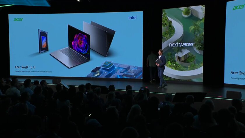 Acer анонсировала Swift 16 AI: первый ноутбук на базе Intel Panther Lake
