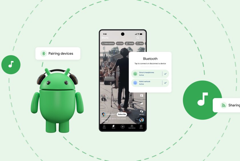Смартфоны Google Pixel научились передавать звук одновременно на несколько наушников
