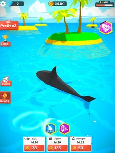 Idle Shark 10.0. Скриншот 8