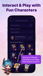 Kawaii Shimeji Screen Pet 3.2. Скриншот 4