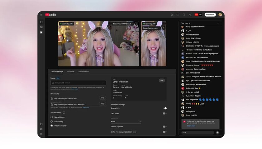 На YouTube появятся «двойные» стримы: зачем нужны и как выглядят