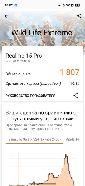7000 мАч, три камеры по 50 Мп и 144 Гц: обзор realme 15 Pro — Производительность и тесты. 16