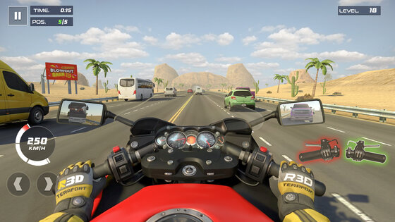 Rider 3D: Гонки на мотоциклах 1.94. Скриншот 1