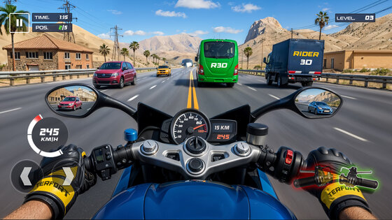 Rider 3D: Гонки на мотоциклах 1.94. Скриншот 5