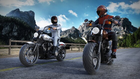 Highway Stunt Bike Riders 5.6. Скриншот 1