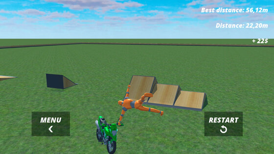Motorcycle Ragdoll Fall 1.8.46. Скриншот 14