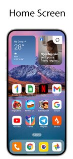 OS Launcher 18 — Phone 16 Max 5.9. Скриншот 1
