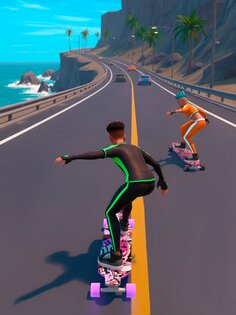 Downhill Skate Race 1.4.3. Скриншот 17
