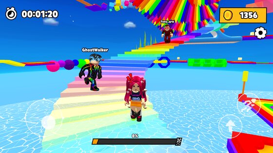 Rainbow Race: Obby Dash 1.0.1. Скриншот 11