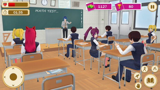 High School Girl Life Sim 3D 2.8.6. Скриншот 1