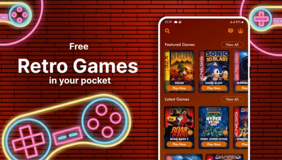 Retro Games 90s - Emulator All In One 1.0.37. Скриншот 1